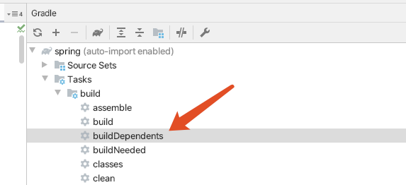 gradle buildDependents